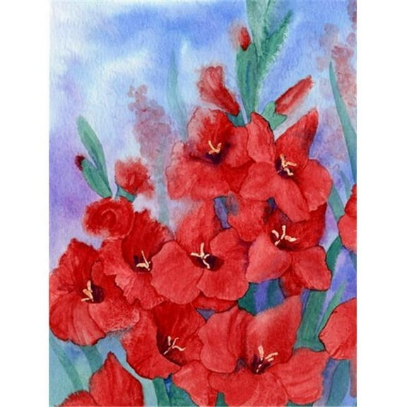 Gladioli Flag Canvas House Size