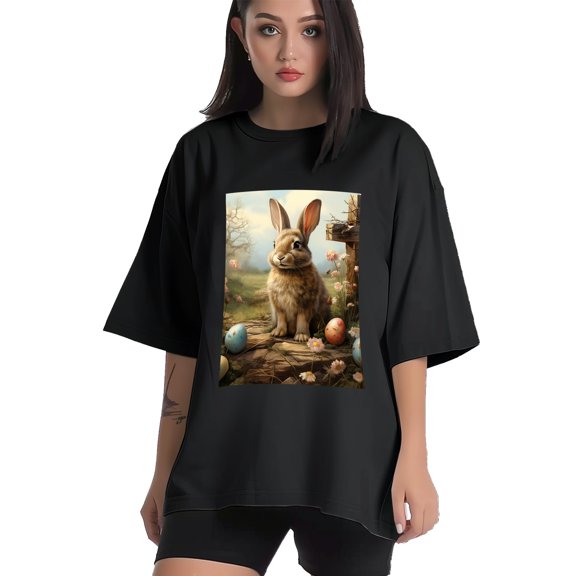 Plus Size Shirt for Women Black Tops for Women Short Sleeves Shirt for Women Easter T Shirt Crewneck Shirt for Women XS