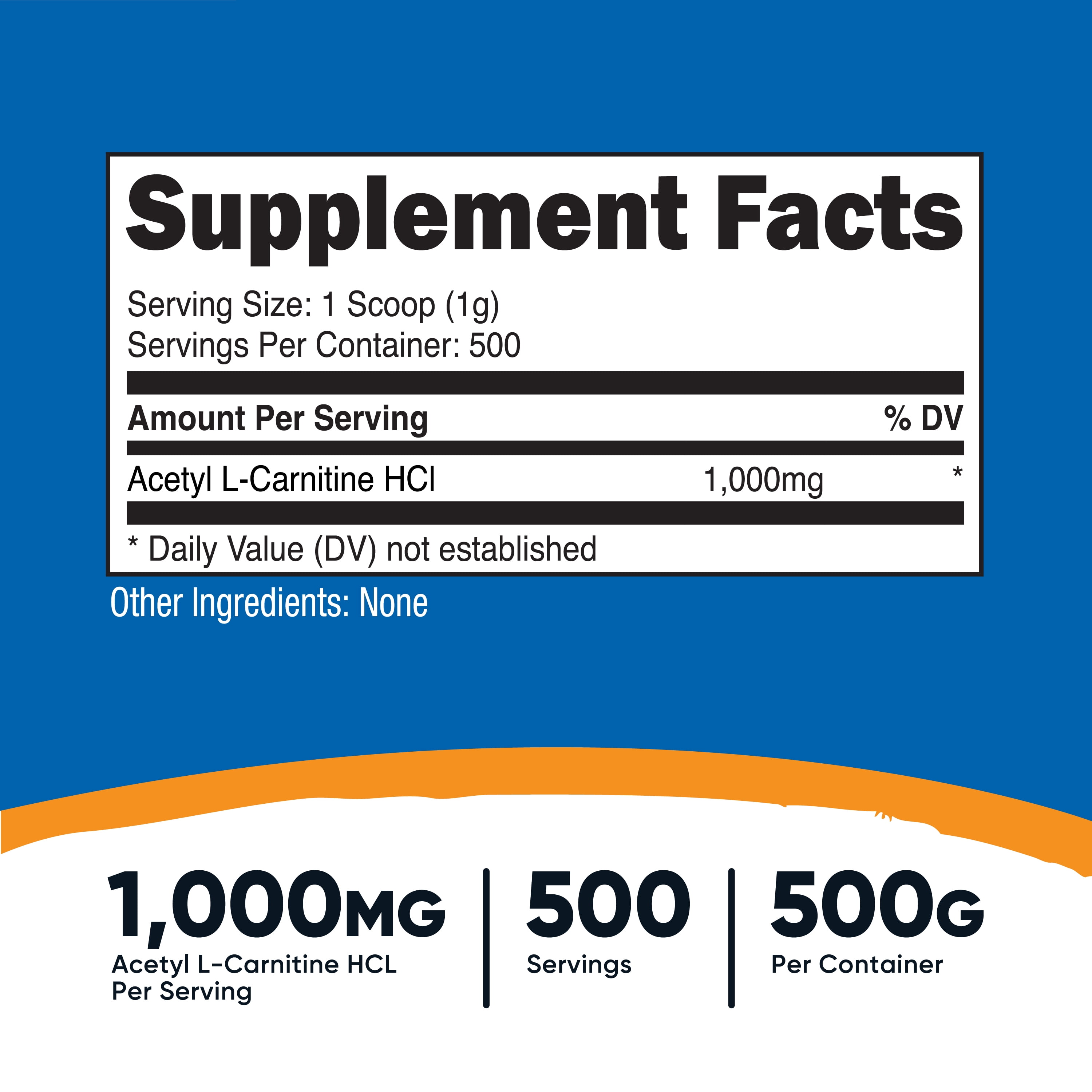 types of l carnitine Acetyl L-Carnitine 1000mg main image 0