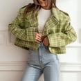 thumbnail image 2 of Weikingp Sweater Blazer For Women 2025 Women'S Blazers & Suit Jackets Womens Blazers Dressy Casual Short Blazers For Women Tweed Blazer Green M, 2 of 7