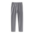 thumbnail image 5 of Ohufall Dress Pants for Boys Fashion Casual Solid Color Slim Fit Straight Tube Suit Trousers with Pockets, 3-16 Years, 5 of 5