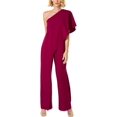 thumbnail image 1 of Adrianna Papell Womens One Shoulder Draped Jumpsuit, 1 of 1