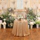 thumbnail image 2 of Partydelight Mantel De Lentejuelas Redondo Para Mesa De 90 Pulgadas, Color Dorado Claro, 2 of 3