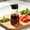 Multicolor-D, variant on Glass seasoning bottles, condiment dispensers, Japanese-style 4-piece set, 2 color lids, clear glass kitchen storage, press spout, 4.09x2.36in, for oil vinegar soy sauce