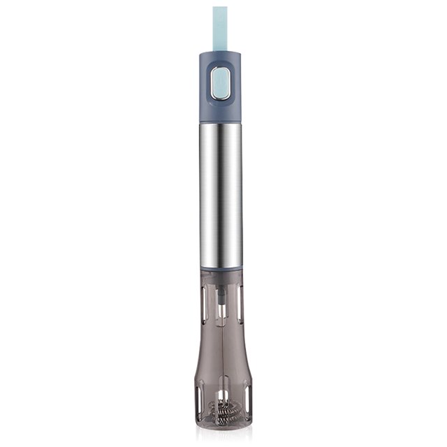Pequeña leche eléctrica Frecuencia de acero Huevo de acero Agitro Agitro Agitán de batería Viajes Whisk Foamer Herramienta Herramienta Utensilio Café Azul Yuarrent HA010252-02