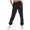 New3-Black, variant on PNTUTB Women Fashion Casual Drawstring Design Comfortable Trousers Basic Loose-fitting Fitness Sports Pants