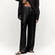 thumbnail image 3 of Pantalones de mujer de cintura alta y pierna ancha con lentejuelas, brillantes y acampanados, para discoteca, 3 of 8