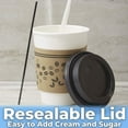 thumbnail image 3 of Avant Grub 12 oz. White Disposable Coffee Cup Set with Sleeves, Stirrer, Lids 50Pk., 3 of 7
