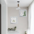 thumbnail image 3 of Espejo de pared Wocred Rustic Farmhouse blanco 30 x 30 cm (2 unidades), 3 of 7