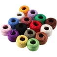 thumbnail image 2 of HUGFEGWE 16 Rolls Solid Color Cotton Thread Ball - Rainbow Color Cross Stitch & Crochet Thread for Crafts CA919-164622, 2 of 7