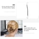 thumbnail image 2 of FRCOLOR 20Pcs Ponytail Hooks Diadema Pelo Garra Clips para el cabello Bandas de goma Peinado para el cabello Cabello (Negro), 2 of 8