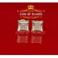 thumbnail image 4 of King of Bling's 10K Yellow Gold with Real 0.05CT Diamond Men's /Womens Square Stud Earring, 4 of 11