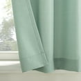 thumbnail image 3 of Mainstays 3-Piece Textured Semi Sheer Rod Pocket Kitchen Window Tier Pair and Valance, 2 Café Curtains and 1 Curtain Valance, Aqua, 56"W x 36"L, 3 of 8