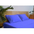 thumbnail image 4 of Mezzati Brushed Microfiber Bed Sheet Set - Ultra Soft and Lightweight for Ultimate Sleep Comfort, Wrinkle Free and Color Fade Resistant, 4pc Full Royal Blue, 4 of 5