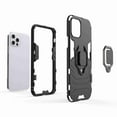 thumbnail image 5 of Dteck Shockproof Case For iPhone 12 Pro Max [Magnetic Car Mount] Heavy Duty Armor Protective Rugged 2 in 1 Shock-Absorbing Case with 360 Degree Rotation Ring Case, Black, 5 of 6