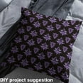 thumbnail image 2 of jejeloiu Baroque Gothic Theme Fabric by the Yard 3 Yards,Damask Print Sewing Fabric,Black Purple Fabric for Sewing For Adults,Ultra Soft Bedroom Decoration, 2 of 6