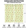 thumbnail image 2 of Aesthetic Fungi Curtains Set - 2 Piece 42x84 Inch Semi-Sheer Kitchen Panels, Vintage Mushroom Design, Rod Pocket Caf Drapes, 2 of 2