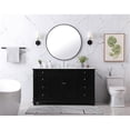 thumbnail image 6 of Elegant Decor Wesley 60" Solid Wood Steel Single Bathroom Vanity Set in Black, 6 of 8