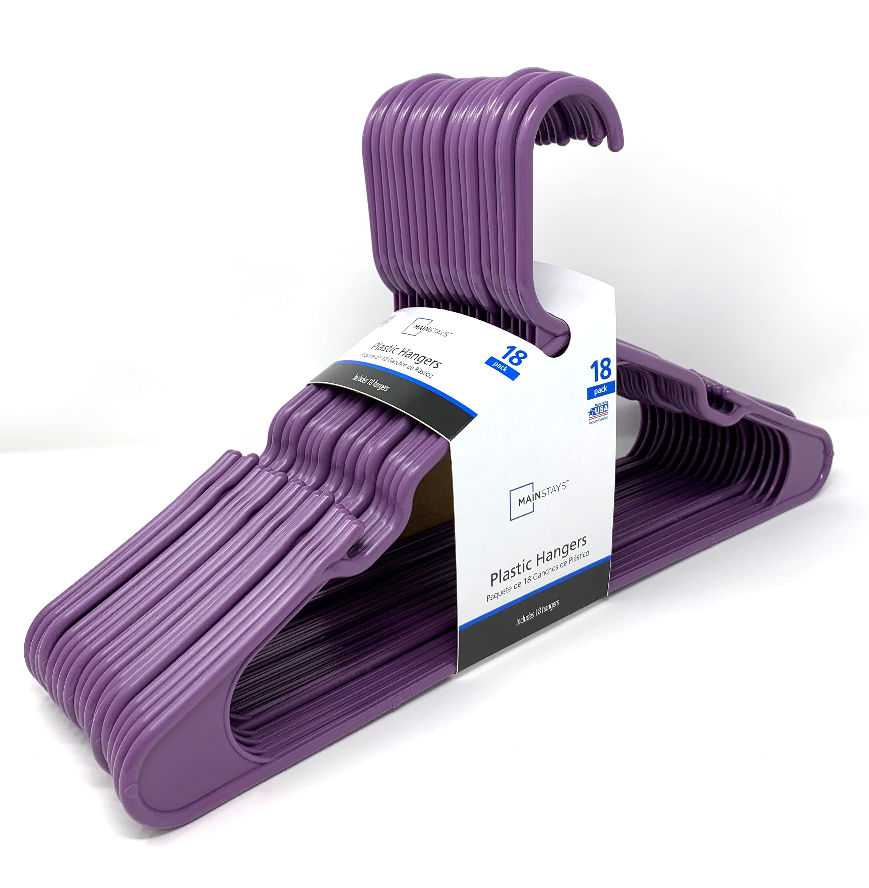 Mainstays 18pk Hanger Moda Purple