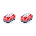thumbnail image 1 of bedienty Tail Light Hard Light Red Lighting Sign Back Beacon Replacement Safety Warning Lamp Compact Lightweight for Bicycle 2Set, 1 of 6