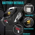 thumbnail image 4 of 2PACK Battery and Charger Replacement for Makita 18V Battery Lithium-ion BL1860B BL1850B BL1840B BL1830B BL1815 Dual Charger, 4 of 8