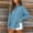 Sky Blue, variant on Women Sweatshirt Sevevn Quarter Zip Stand Collar Oversized Tunic Fit Fleece Fabric Side Slit Thumb Hole Long Sleeve For Daily Casual Lounging Wear
