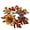 Green, variant on Mini Artificial Autumn Thanksgiving Maple Leaf Candle Rings Crowns Wreath