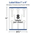 thumbnail image 6 of Avery 1" x 4" Waterproof Lollipop Labels, 80 Labels, 6 of 10