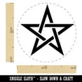 thumbnail image 2 of Pentacle Star Witch Wicca Occult Self-Inking Rubber Stamp Ink Stamper - Purple Ink - Medium 1 Inch, 2 of 7