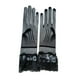 thumbnail image 2 of Guantes cortos de encaje para mujer, transparentes, elegantes, para boda, formales, fiesta de té, disfraz de princesa, novia, graduación, ópera Negro, 2 of 8