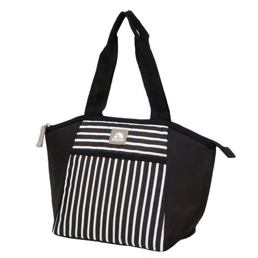 Igloo Lunch Bag Essential Tote Cooler Bag, Paneled Stripes NEW