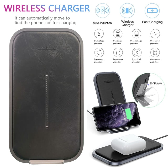 Cameland W16 Desktop with 15W Smart Coil Fast Wireless Charger For 12