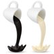thumbnail image 4 of 2 Pieces Floating Coffee Cups Coffee Bar Accessories Funny Pouring Spilling Splash Coffee Mugs Sculpture Art B, 4 of 5