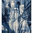 thumbnail image 3 of Ambesonne United States Duvet Cover Set, NY Liberty, 2-Calking, Dark Blue Purplegrey, 3 of 3