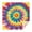 Colorful Rainbow Tie, variant on Colorful Tie Dye Mandala Pattern Square Tablecloth,Waterproof Square Table Cover,Wipeable Spillproof Washable Table Cover for Home Kitchen Party Decor 42"X42"(107x107cm)