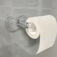 thumbnail image 3 of WHAMVOX Transparent Acrylic Toilet Paper Holder with Shelf for Storage Use Simple Design and Durable Performance 4.7 x 3.9 x 6.3 inches, 3 of 7