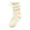 White, variant on Jalioing Girls Ruffle Socks Breathable Crew Socks for Everyday Wear Kids Girls Cute Dress Socks with Bow