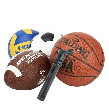 FeelGlad Small Dual Action Ball Pump - Sports Ball Pump Inflator - Air Pump for Inflatables with Needle for Basketball, Volleyball Sport Ball Inflation with 2 Extra Inflating
