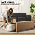 thumbnail image 4 of Sofa para Sala de 2 Plazas - Sillon de Terciopelo con Marco de Madera - Textura Suave - Combinando Elegancia y Durabilidad para un Uso prolongado., 4 of 5
