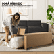 thumbnail image 4 of Sofa para Sala de 2 Plazas - Sillon de Terciopelo con Marco de Madera - Textura Suave - Combinando Elegancia y Durabilidad para un Uso prolongado., 4 of 5