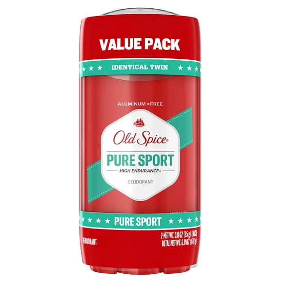 Old Spice High Endurance Pure Sport Scent Men's Deodorant, 2 ct