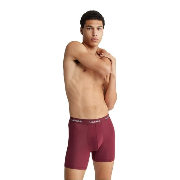 Calvin Klein Men's Ultra-Soft Modern Modal Boxer Brief Tawny Port Small