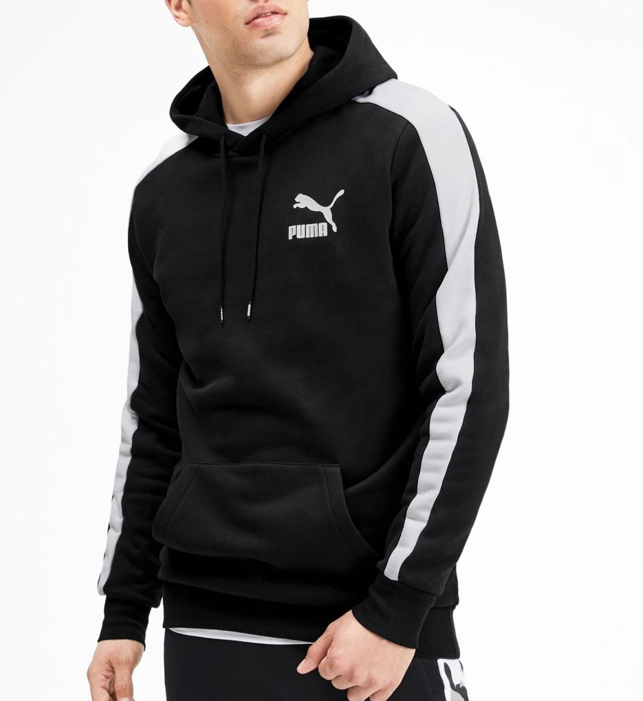 mens black puma hoodie