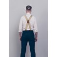 thumbnail image 3 of Color Beige-Tirantes para hombre con 4 clips muy fuertes Tirantes para hombre Tirantes X resistentes estilo Tirantes ajustables, 3 of 5