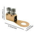 thumbnail image 2 of Battery Distribution Terminal for Versatile Devices with Good Build and Easy Maintenance, Made of Copper and Brass, 2 of 8