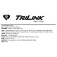thumbnail image 5 of Trilink S34.043- 8" 2 Pack Replacement Saw Chain; 34 Drive Links; .043" Gauge, 5 of 7