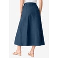 thumbnail image 2 of Roaman's Women's Plus Size Petite Plus Size Classic Stretch A Line Maxi Skirt, 2 of 5