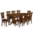 thumbnail image 2 of VANC9-ESP-W 9 Pc Dining room set for 8 Dining Table with Leaf and 8 Kitchen Dining Chairs, 2 of 8