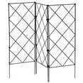thumbnail image 3 of EIMELI 3pcs Foldable Plant Climbing Trellis Frame Garden Flower Plant Growing Support Metal Iron Trellis Wall, 3 of 7