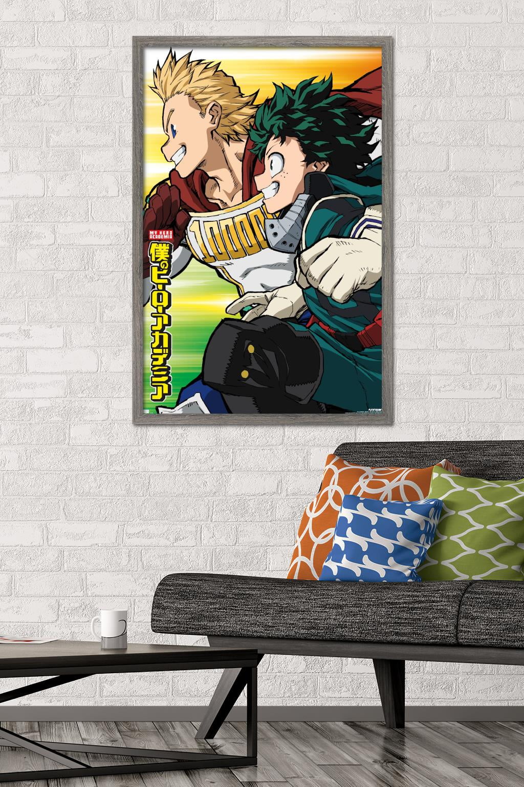 My Hero Academia: Season 4 - Teaser Visual Wall Poster, 22.375" x 34" Framed